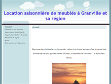 Tablet Screenshot of location-vacances-granville.com